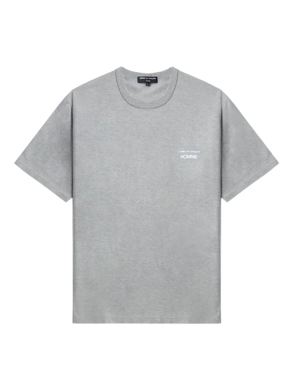 Comme des Garçons Homme logo-print cotton T-shirt - グレー Comme des Garçons Homme logo-print cotton T-shirt - グレー