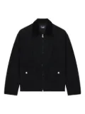 Comme des Garçons Homme corduroy-collar cotton jacket - Black