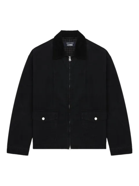 Comme des Garçons Homme corduroy-collar cotton jacket