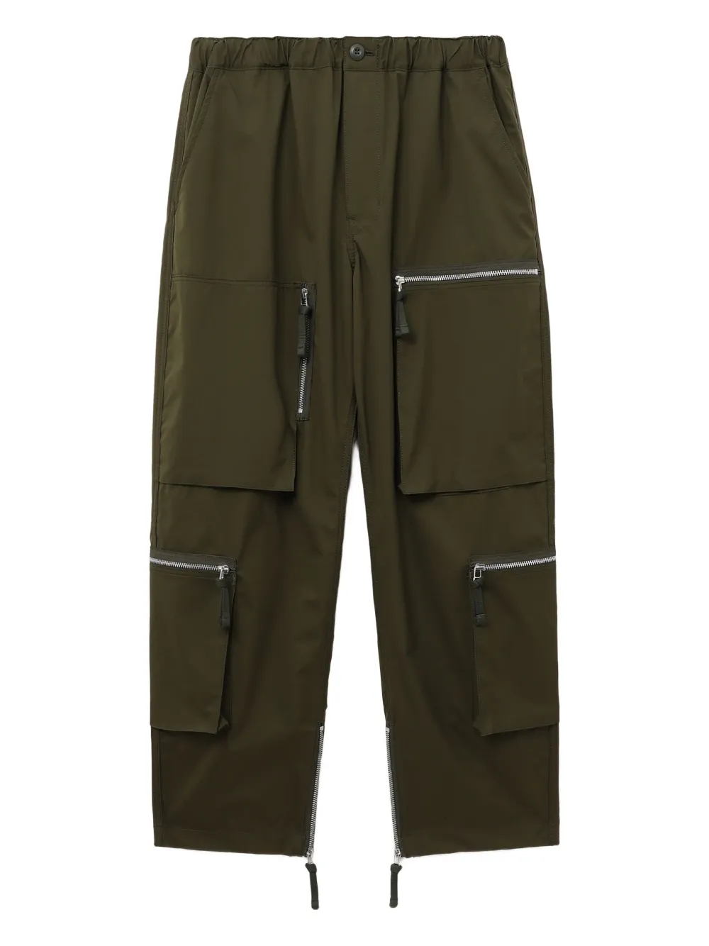 Comme des Garçons Homme zip-pocket cargo pants | Green | Image 1