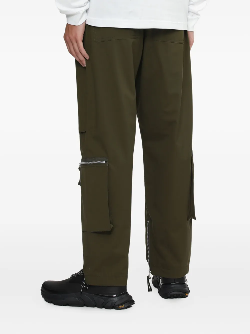 Comme des Garçons Homme Cargo broek met ritszak Groen