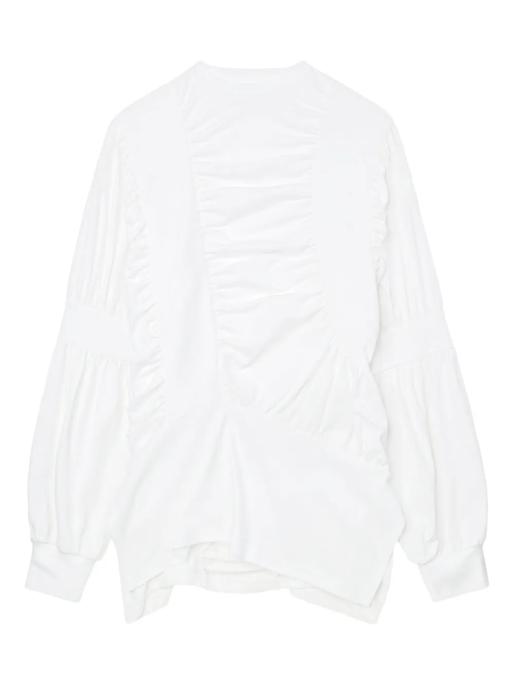 Enföld gathered balloon-sleeve blouse - ホワイト Enföld gathered balloon-sleeve blouse - ホワイト