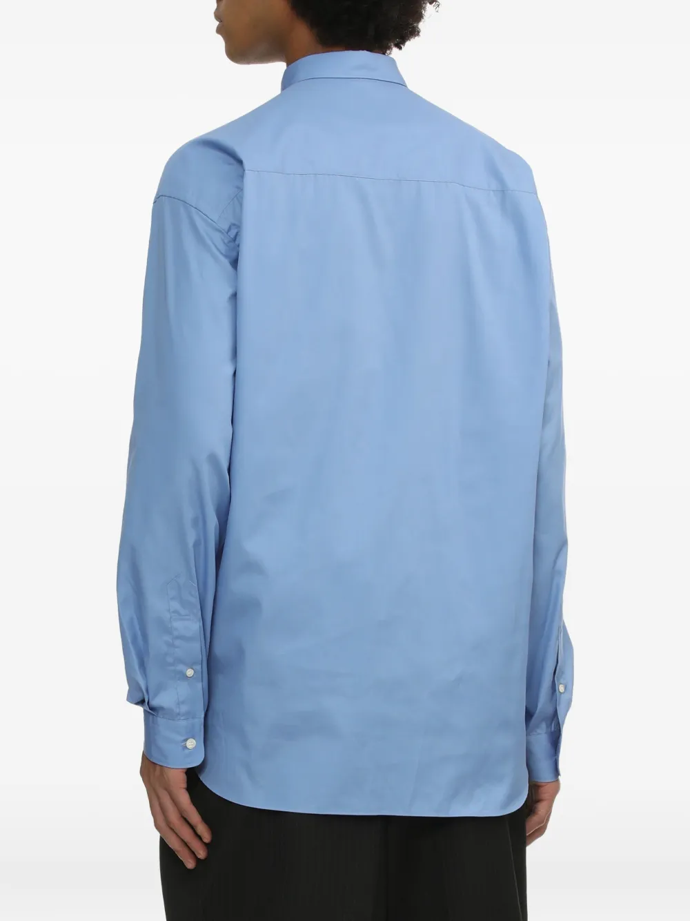 Comme des Garçons Homme Overhemd met zakdetail Blauw