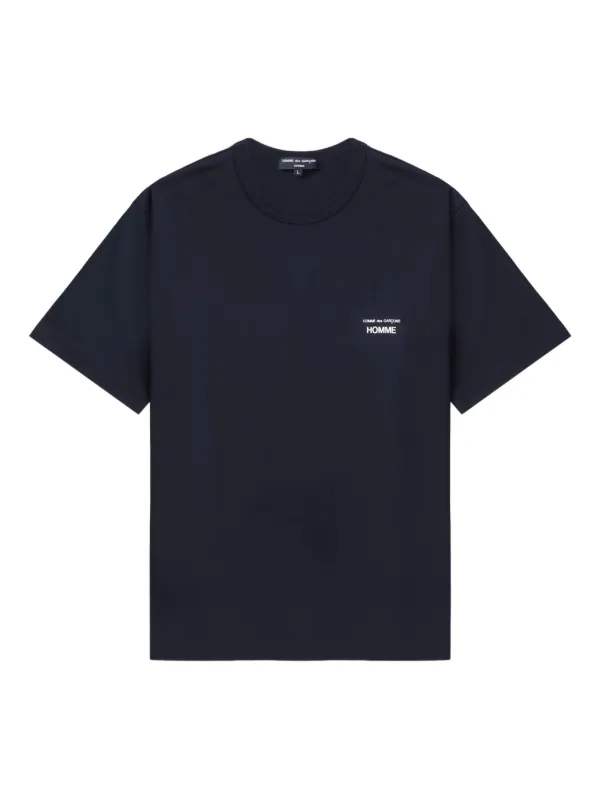 Comme Des Garçons Homme ロゴ Tシャツ | ブルー | FARFETCH JP