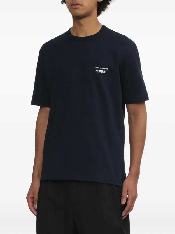 Comme Des Garçons Homme ロゴ Tシャツ | ブルー | FARFETCH JP