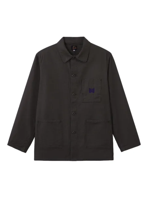 Needles embroidered-pocket cotton jacket