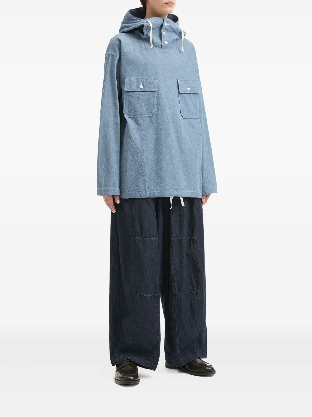 Engineered Garments hooded chest-pocket overshirt | Image 2