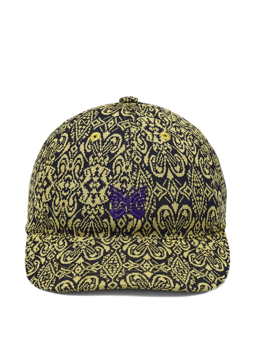 Needles embroidered-butterfly baseball cap | Yellow | Image 1