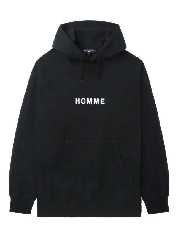 Comme Des Garçons Homme ロゴ パーカー | ブラック | FARFETCH JP