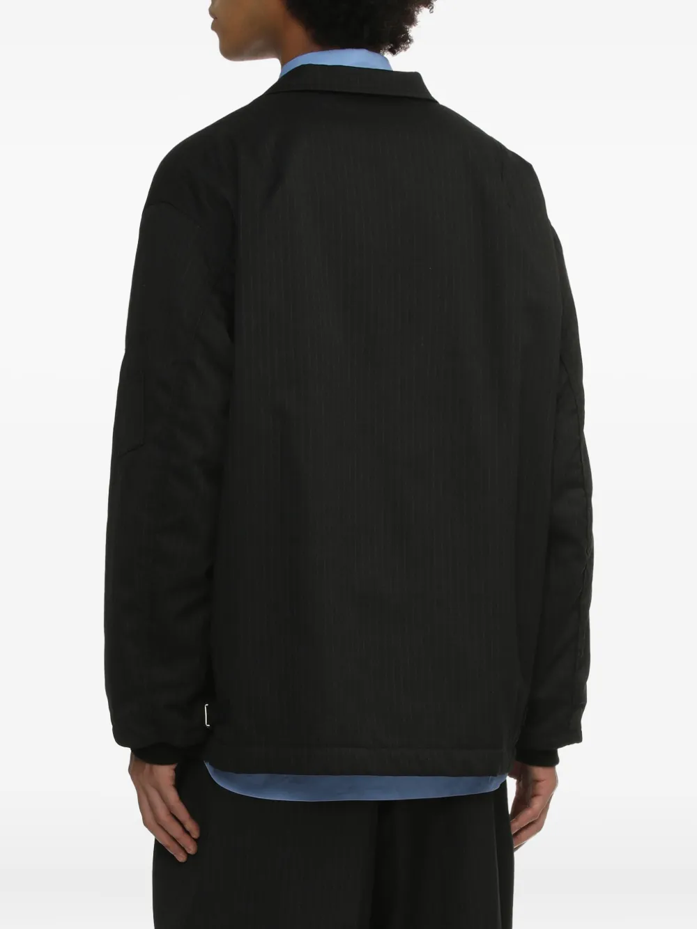 Comme Des Garçons Homme Deux Pinstripe Three-button Jacket In Black
