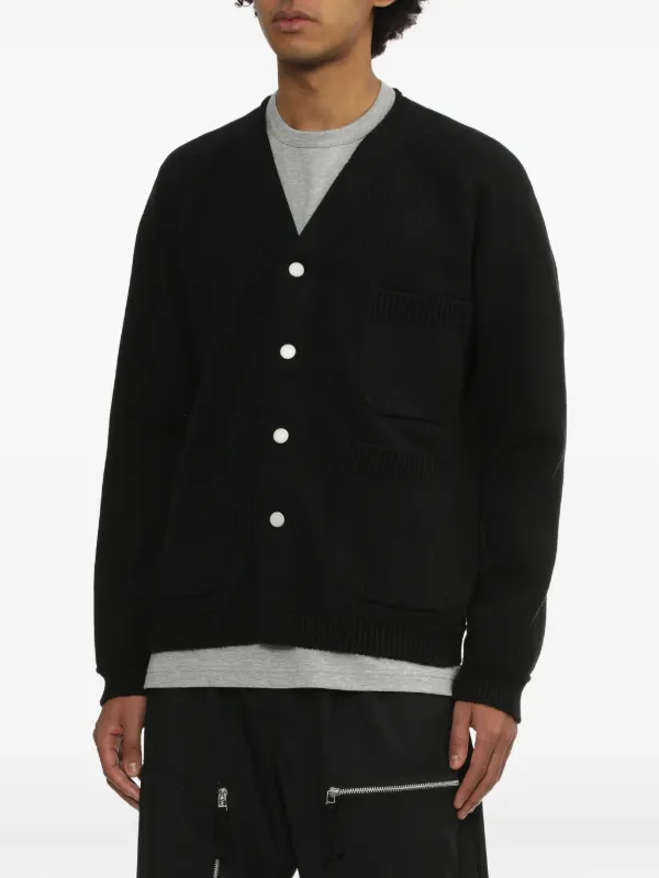Comme Des Garçons Homme ラグランスリーブ カーディガン | ブラック 