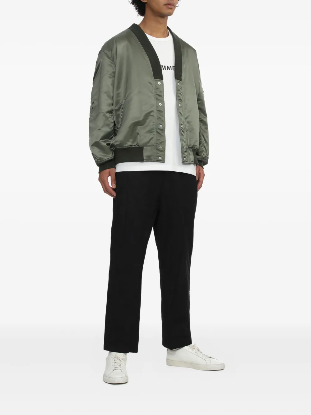 Comme des Garçons Homme V-neck bomber jacket | Bomber Jackets | Image 2