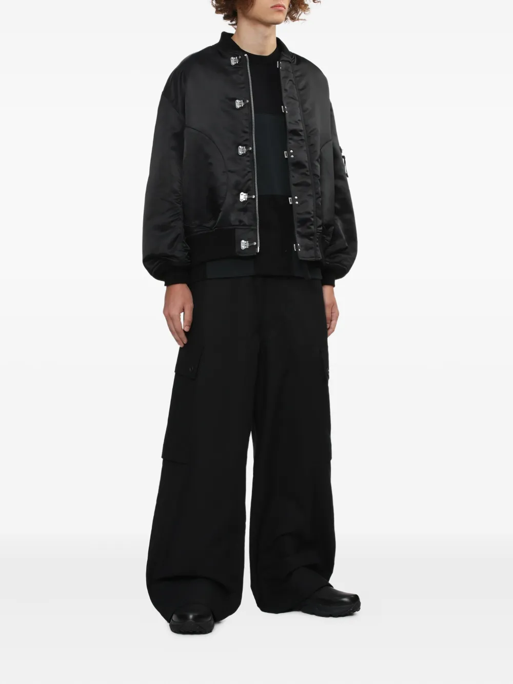 Comme des Garçons Homme Broek met cargo zak - Zwart