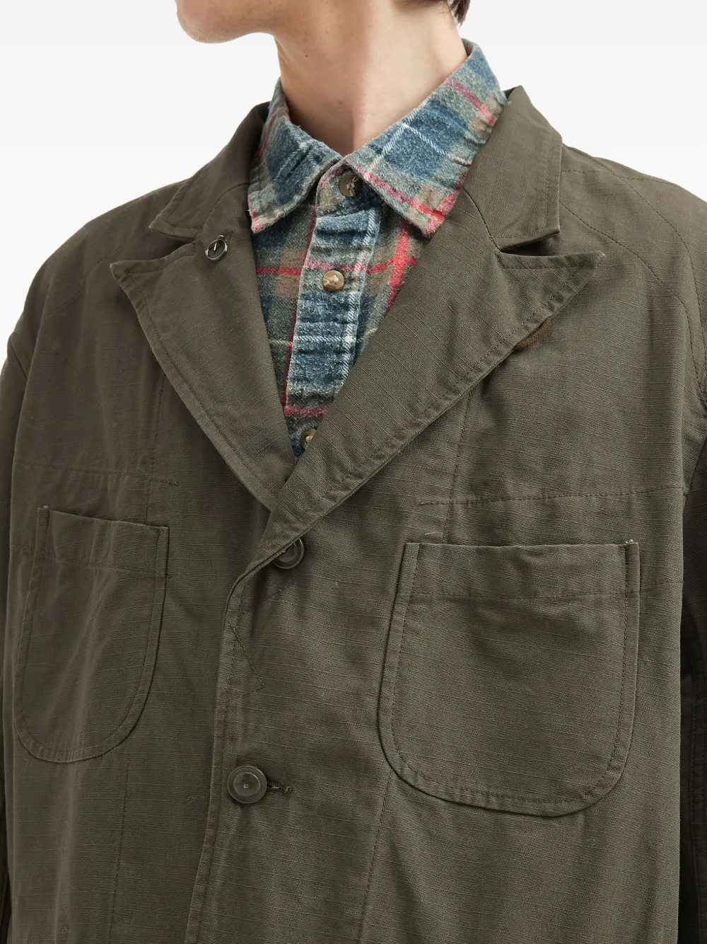 Engineered Garments Cotton Blazer In Gray