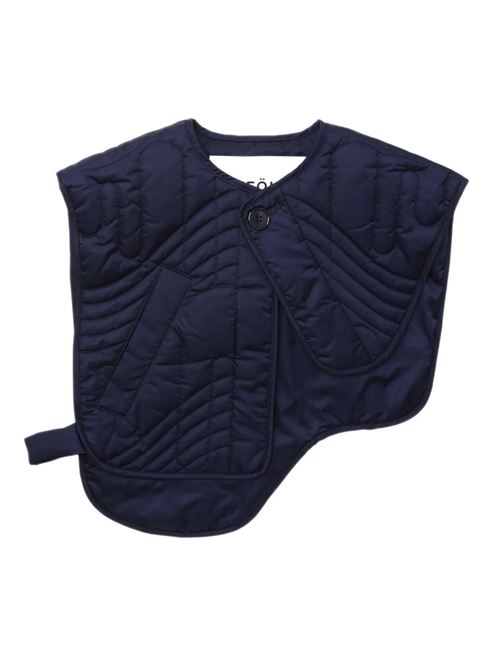 Enföld quilted shoulder top - ブルー Enföld quilted shoulder top - ブルー