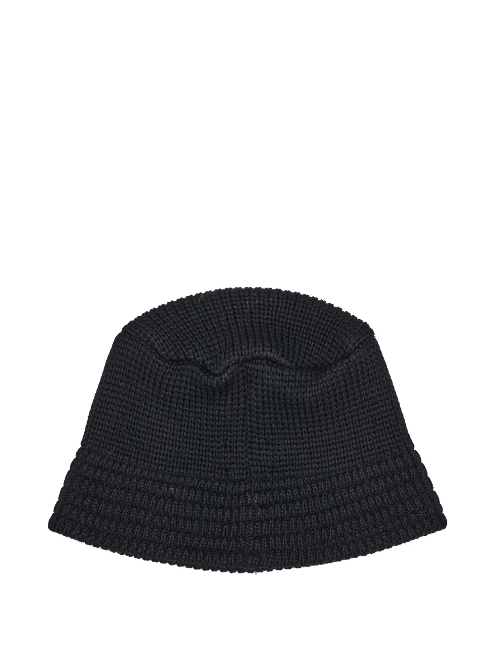 Needles butterfly-embroidered ribbed bucket hat - Zwart
