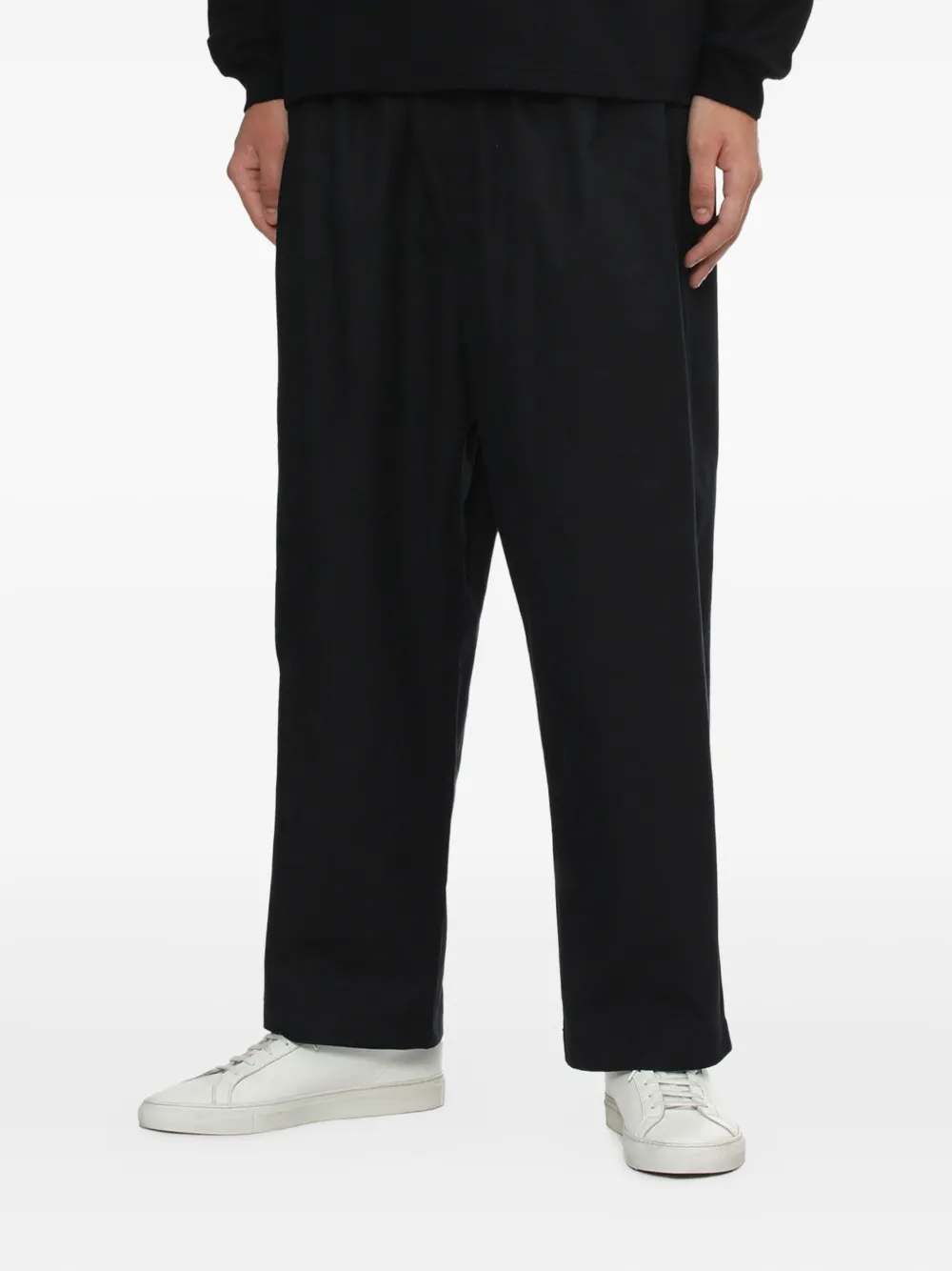 Comme des Garçons Homme Broek met geplooid detail Zwart