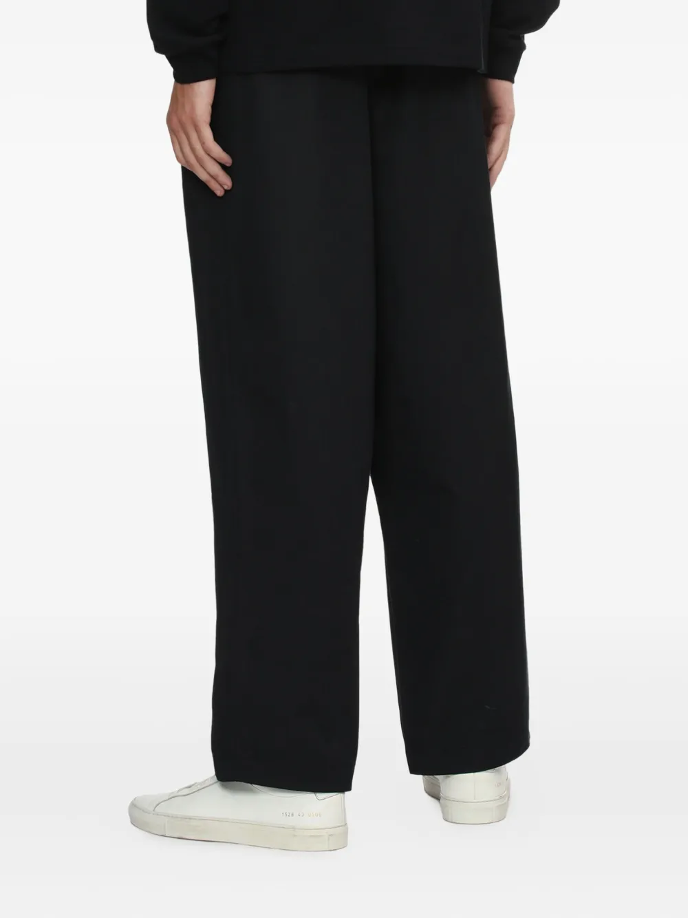 Comme des Garçons Homme Broek met geplooid detail Zwart