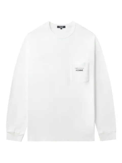 Comme des Garçons Homme logo-print patch-pocket T-shirt