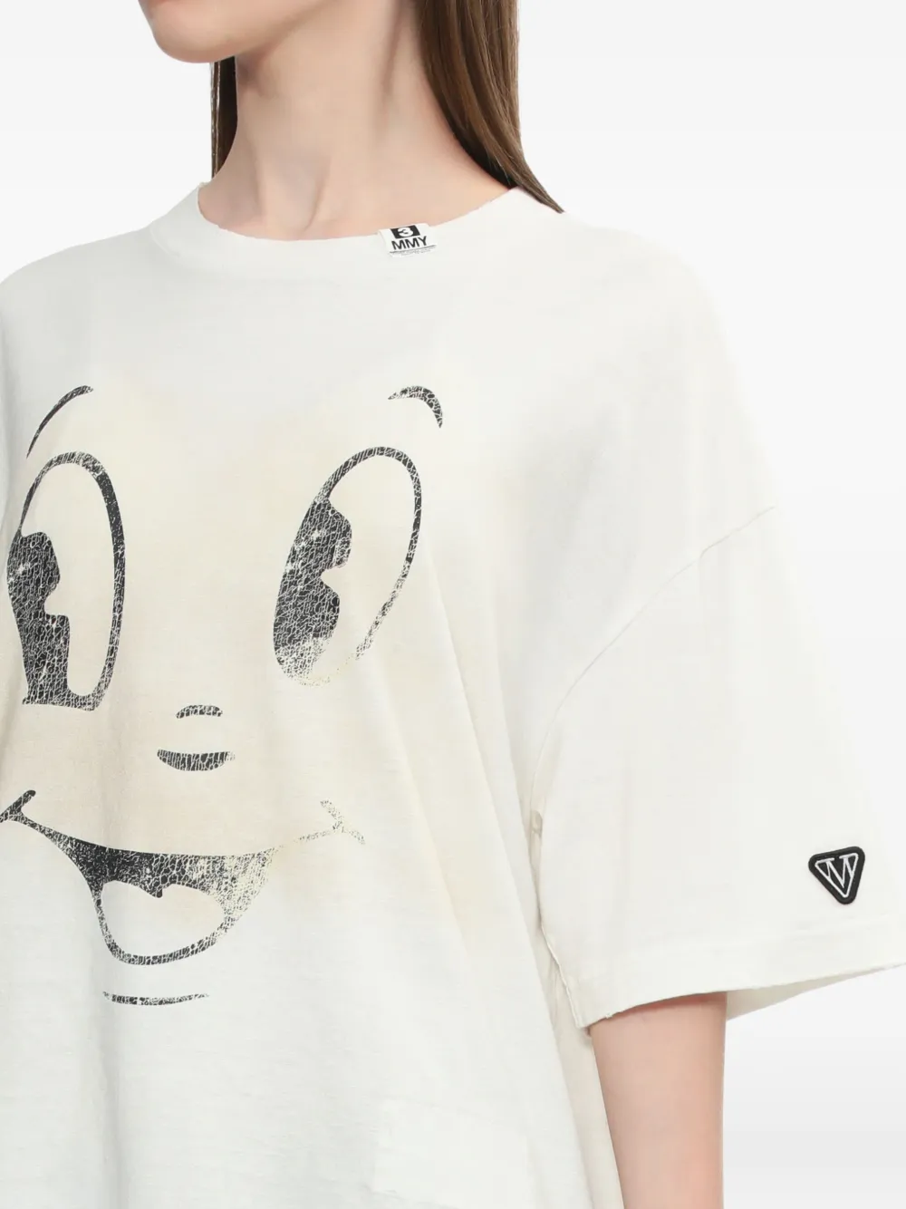 Maison MIHARA YASUHIRO T-shirt met grafische print Wit