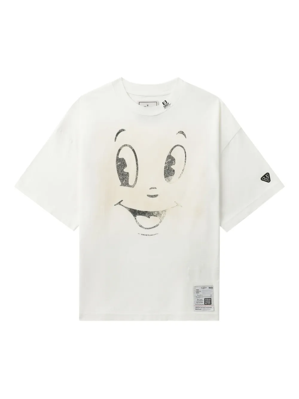 Maison MIHARA YASUHIRO graphic-print T-shirt - ホワイト Maison MIHARA YASUHIRO graphic-print T-shirt - ホワイト