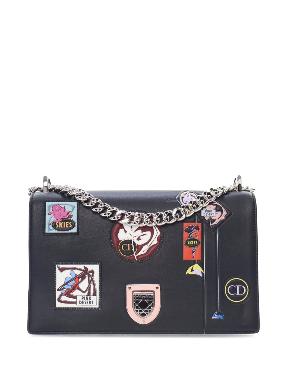Christian Dior Pre-Owned 2015 ミディアム ラムスキン パラダイス ディオラマ フラップ ショルダーバッグ - Christian Dior Pre-Owned 2015 ミディアム ラムスキン パラダイス ディオラマ フラップ ショルダーバッグ -