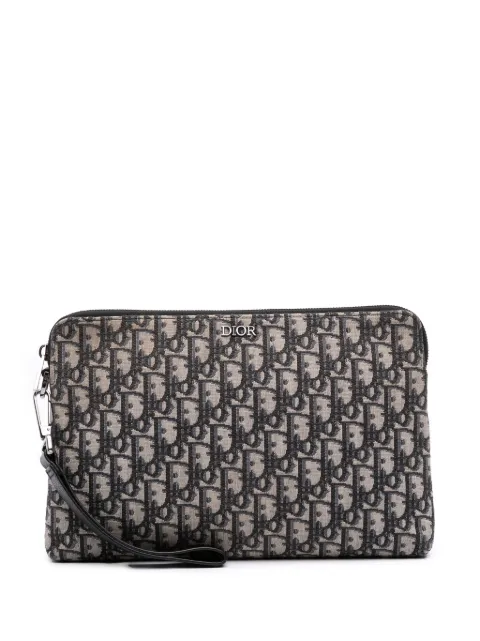 Christian Dior Pre-Owned 2019 Oblique Canvas Pouch clutch bag