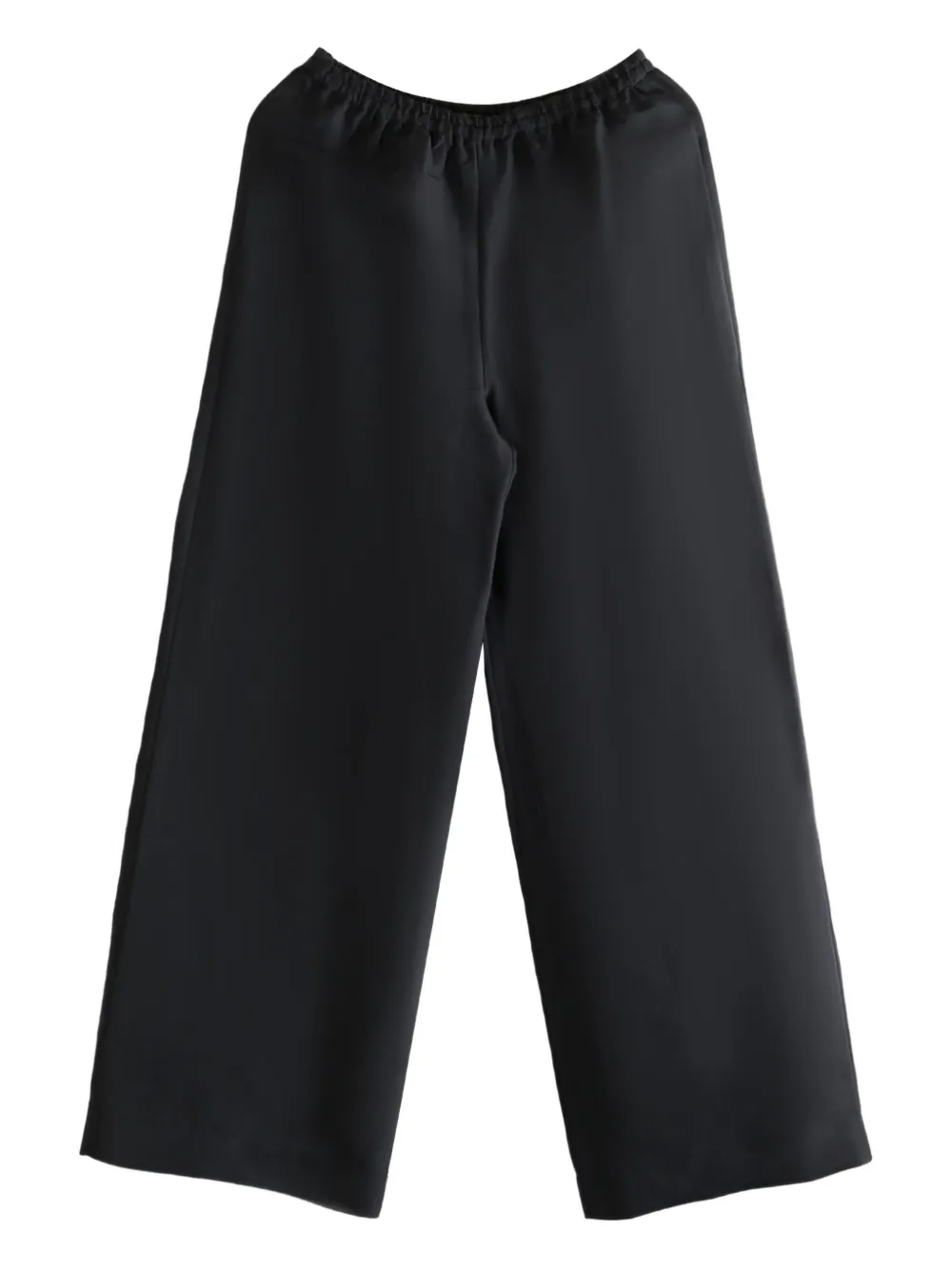 The Row Elastic-waist Silk Trousers In Black