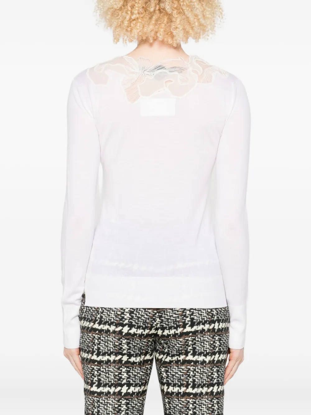Ermanno Scervino Wool Turtle Neck Sweater In White