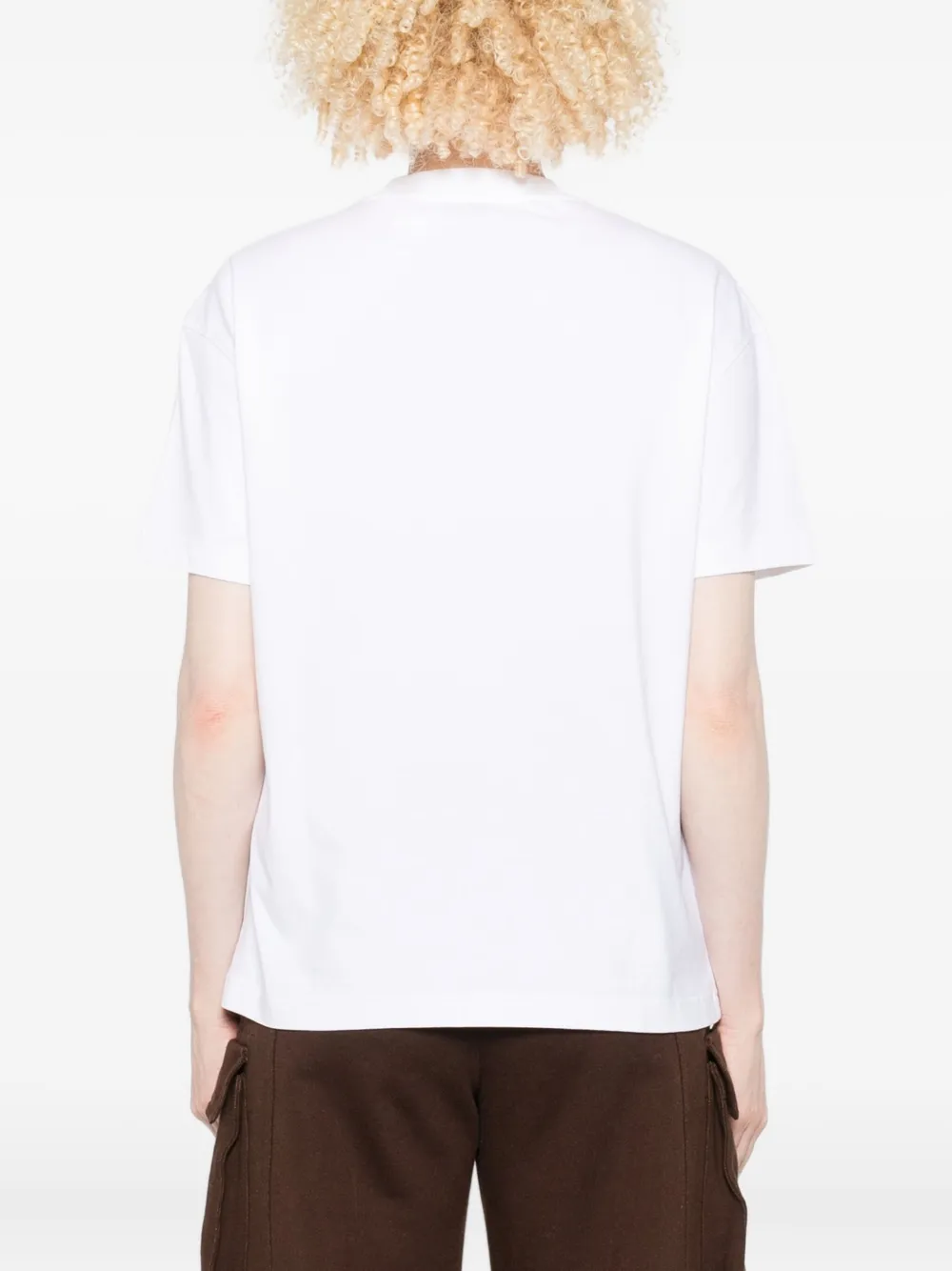 Off-white Arrow Flower Printed Crewneck T-shirt In White