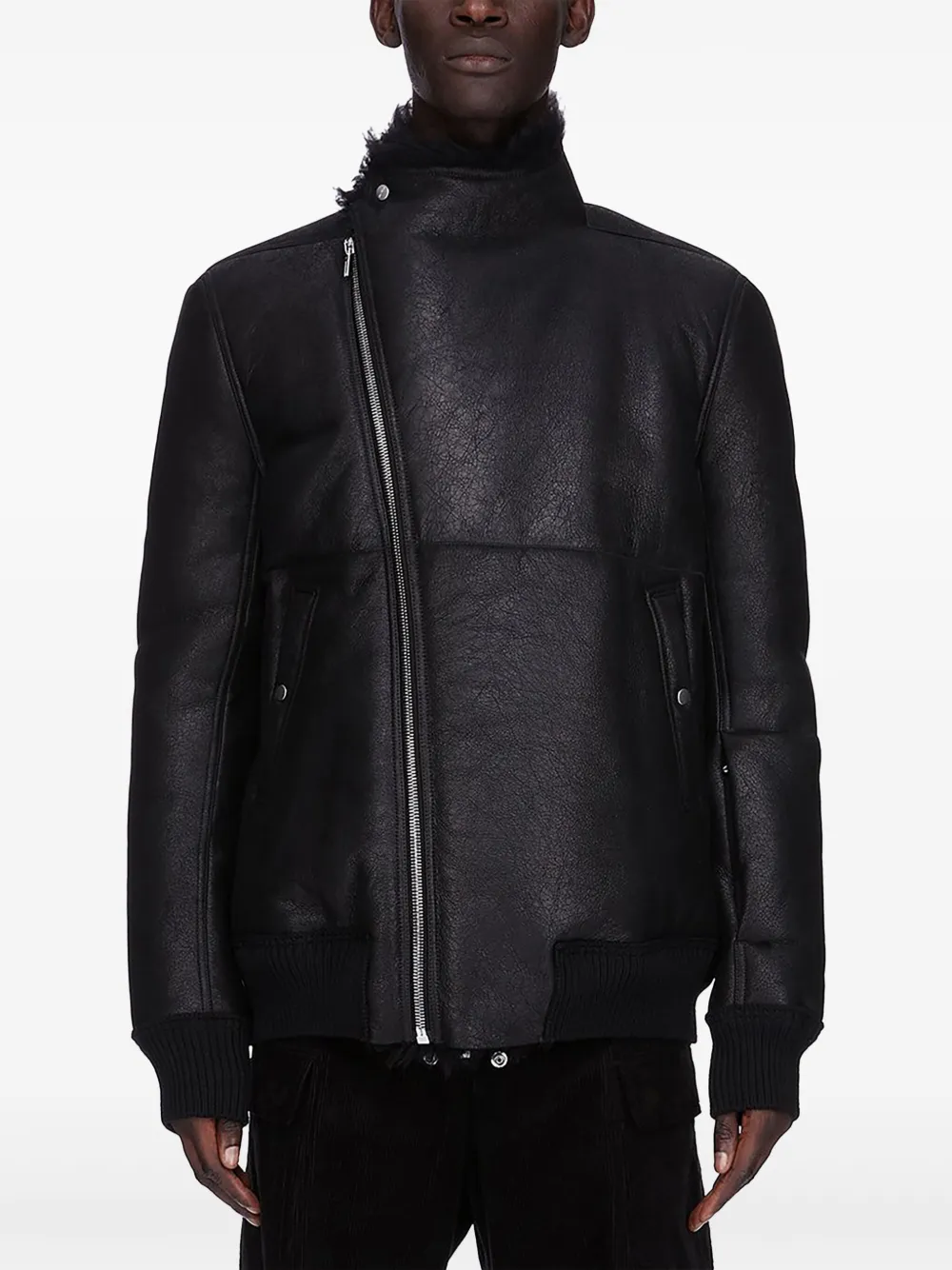 Rick Owens Hollywood Flight shearling jacket | Black | Image 1