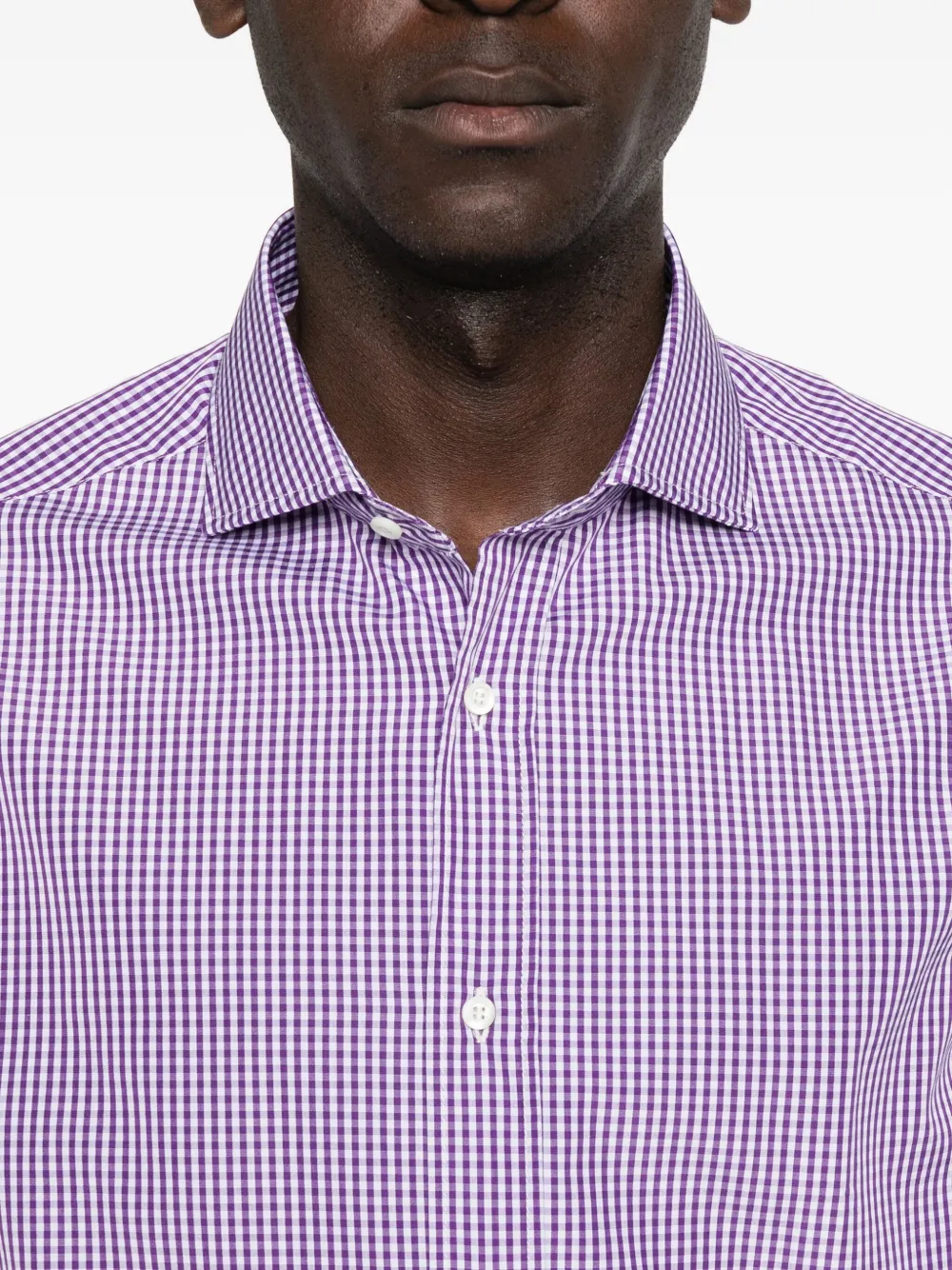 Brunello Cucinelli Gingham-check Shirt In Blue