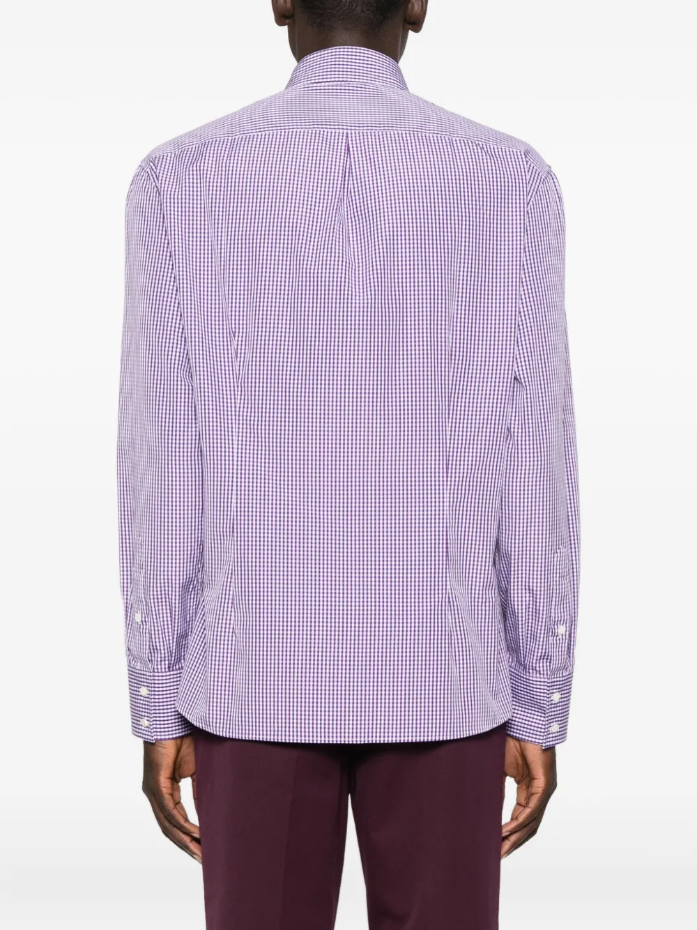 Brunello Cucinelli Gingham-check Shirt In Blue
