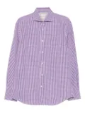 Brunello Cucinelli Gingham-check shirt - Purple