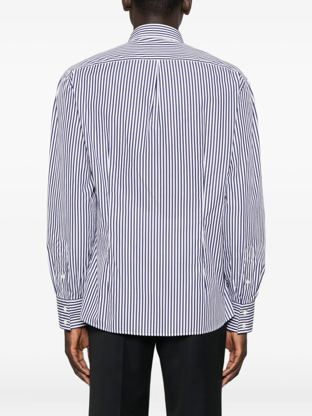 Brunello Cucinelli Gestreept overhemd Blauw