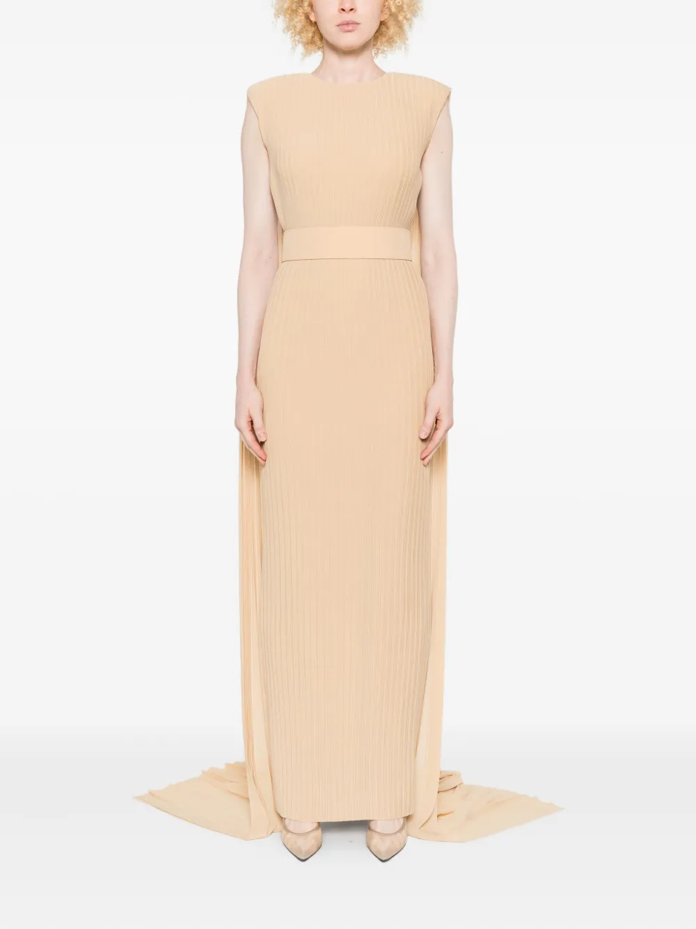 Solace London pleated cape maxi dress | Evening Dresses | Image 2