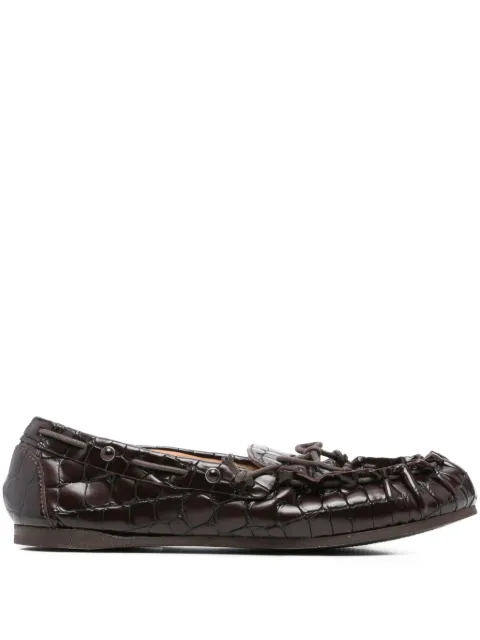 P.A.R.O.S.H. embossed leather loafers