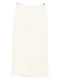 P.A.R.O.S.H. high-waisted midi skirt - White