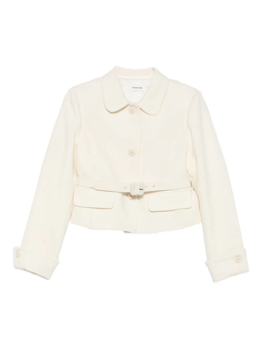 P.A.R.O.S.H. belted buttoned jacket | Neutrals | Image 1