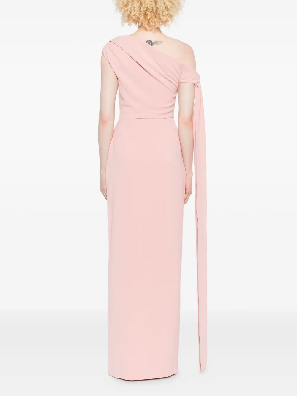 Solace London Irina maxi-jurk met split Roze
