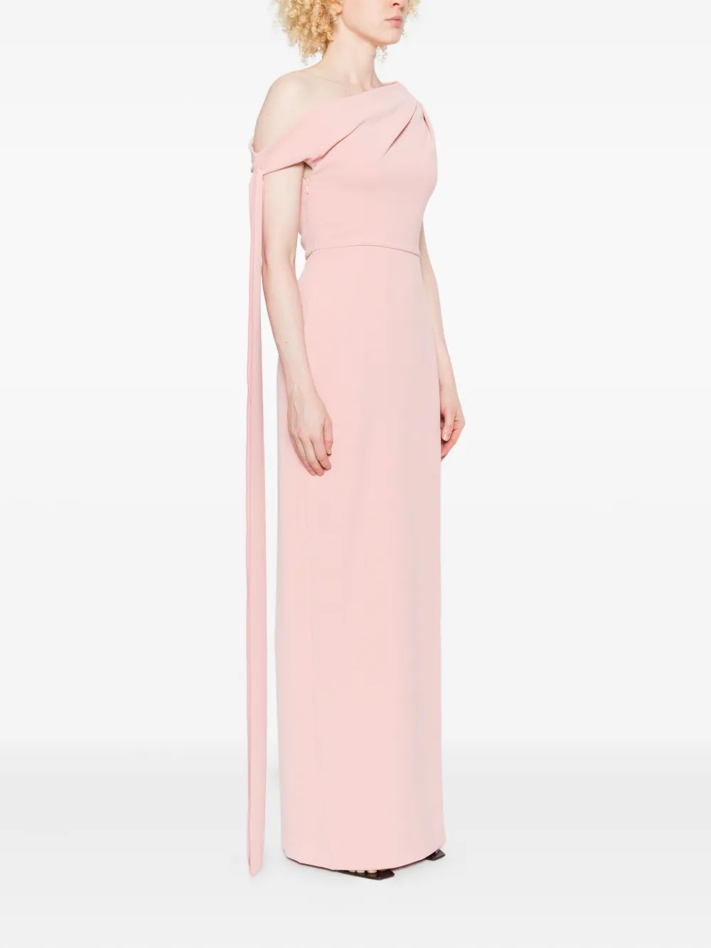 Solace London Irina maxi-jurk met split Roze