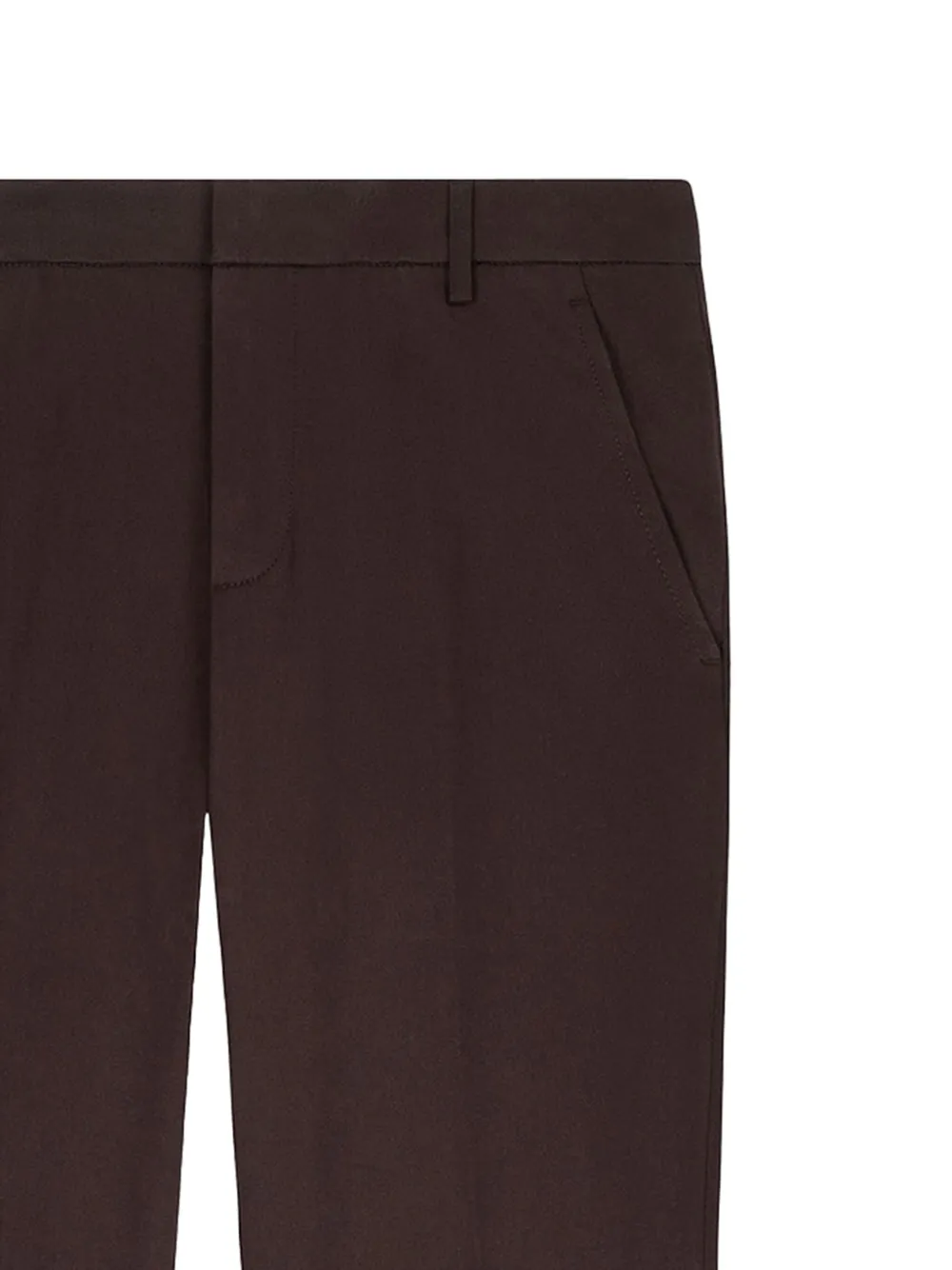 DONDUP Broek met platte voorkant - Bruin