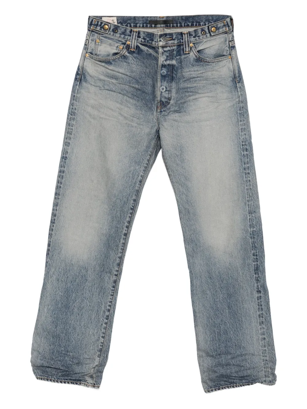 Mastercraft Union faded-effect five-pocket jeans | Blue | Image 1