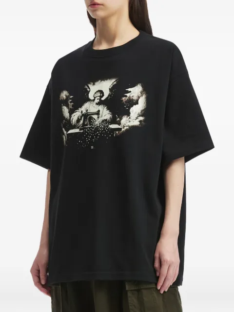 Y's graphic-print cotton T-shirt