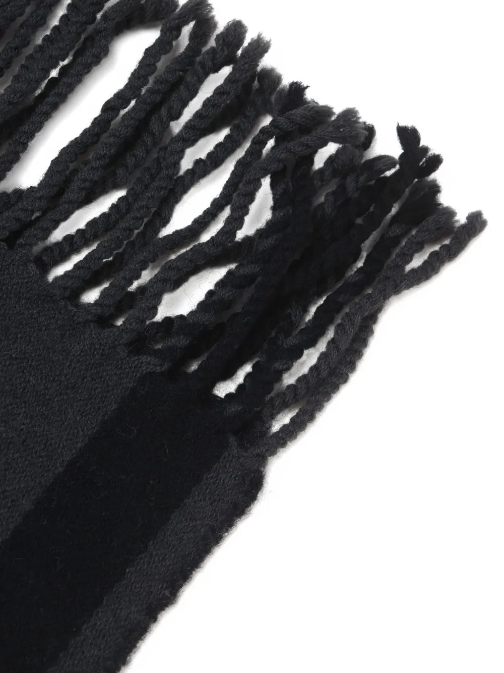 Y's Gestreepte sjaal Zwart