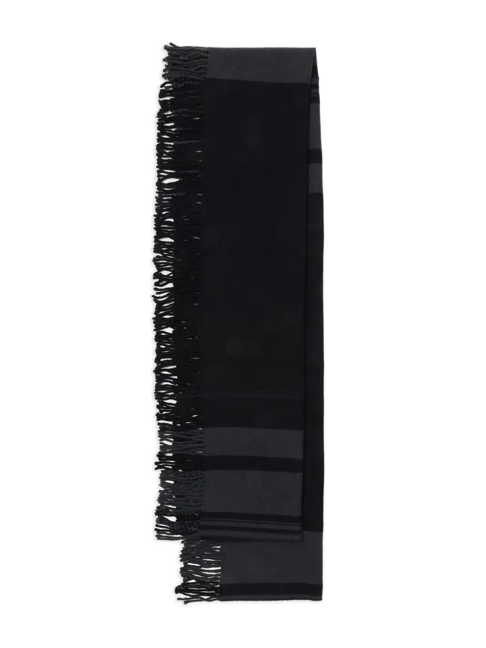 Y's striped fringe scarf | Image 2