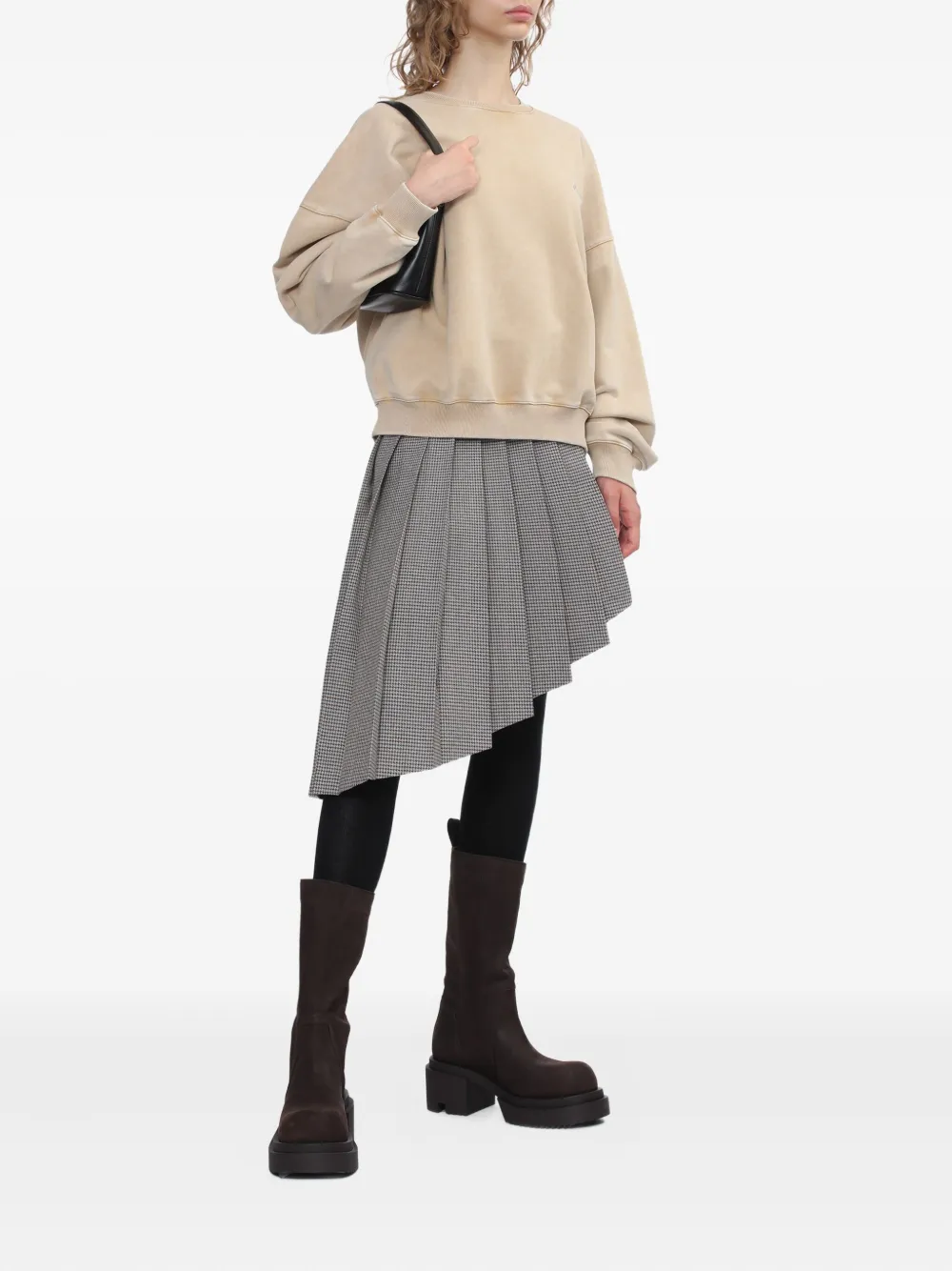 We11 Done Embroidered Cotton Sweatshirt In Neutral
