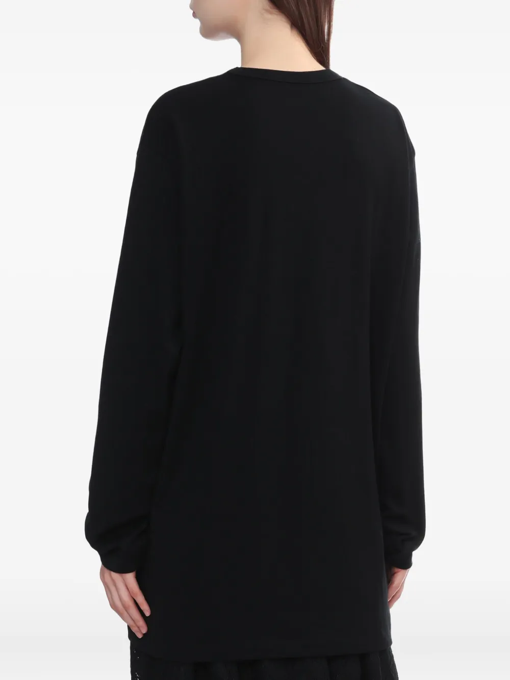 Y's Cherub-print Long-sleeve T-shirt In Black