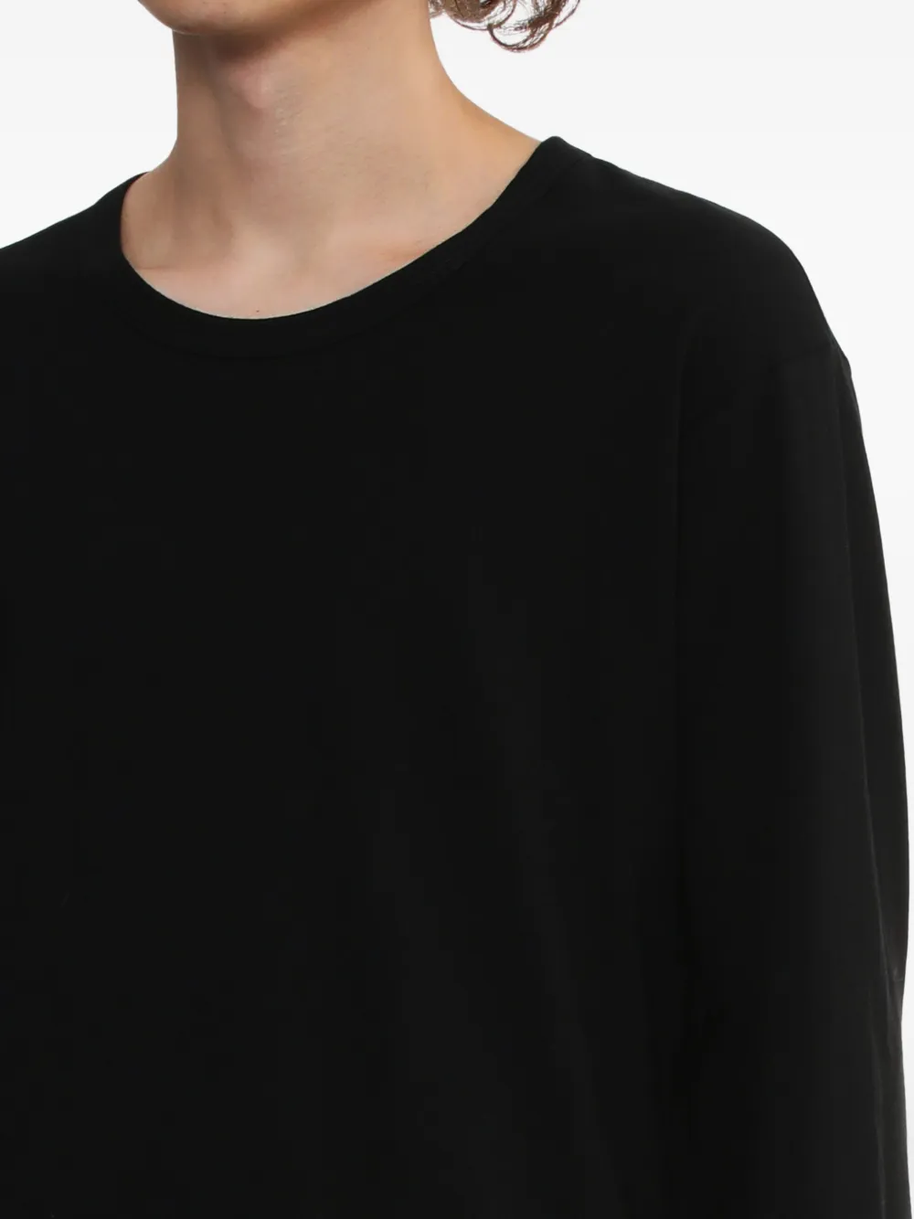 Yohji Yamamoto ボタン ロングtシャツ In Black