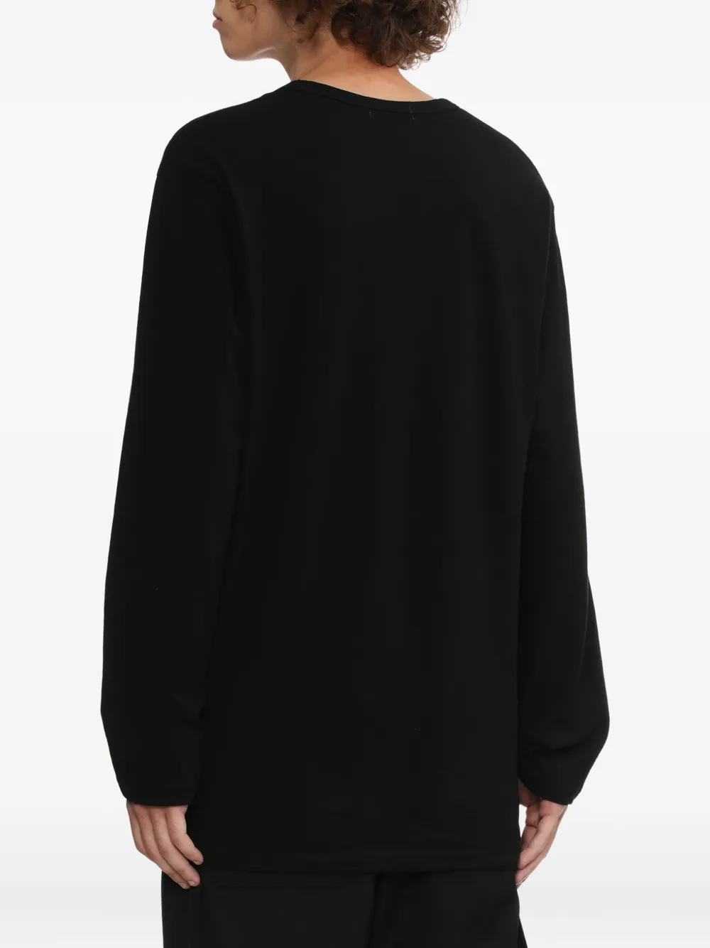 Yohji Yamamoto ボタン ロングtシャツ In Black